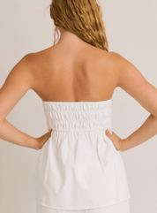 Cotton Bandeau Babydoll Top