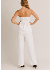 Cotton Bandeau Babydoll Top