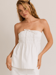Cotton Bandeau Babydoll Top