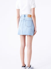 Echo Skirt - Stream Light Trashed Hem - Highly Praise