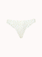 Effie Bikini Bottom In Pretty Petal Ivory - Highly Praise