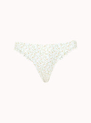 Effie Bikini Bottom In Pretty Petal Ivory - Highly Praise