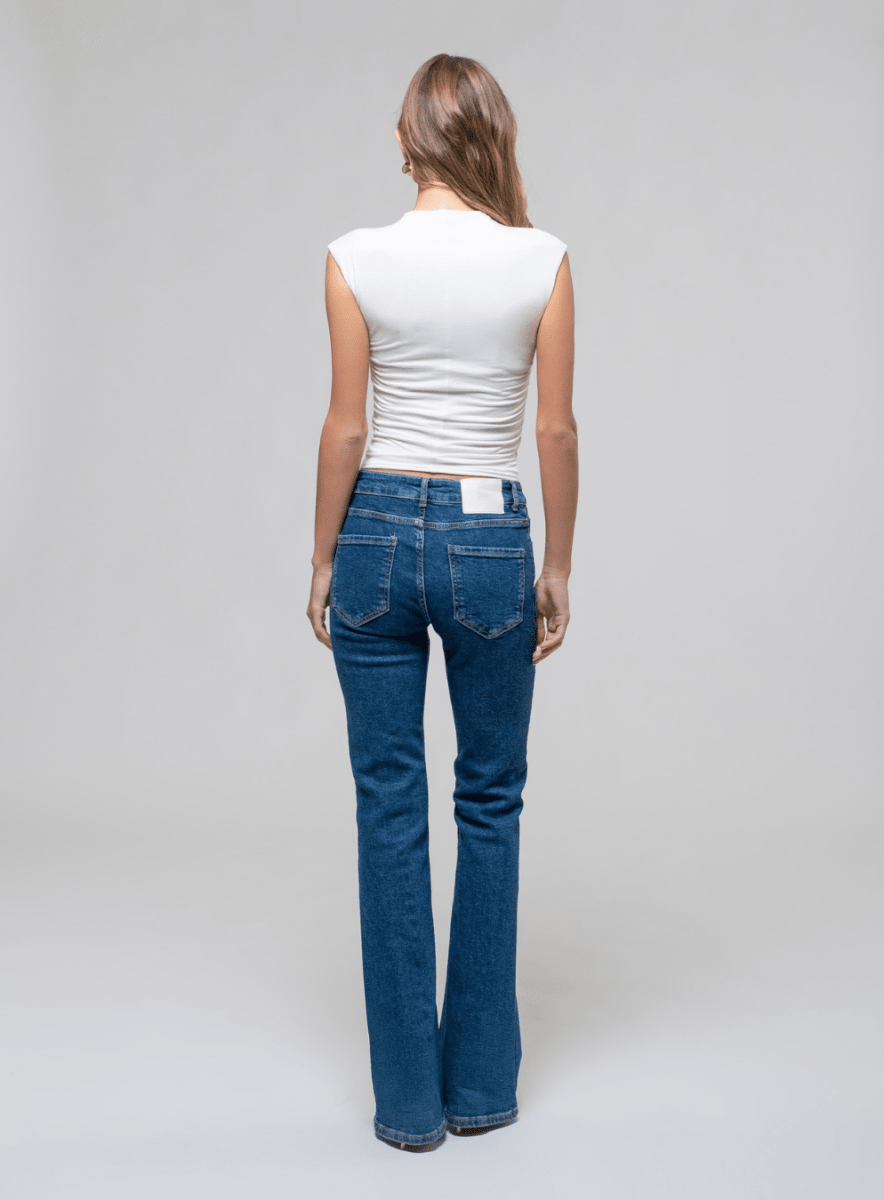 Funnel Neck Scrunch Top