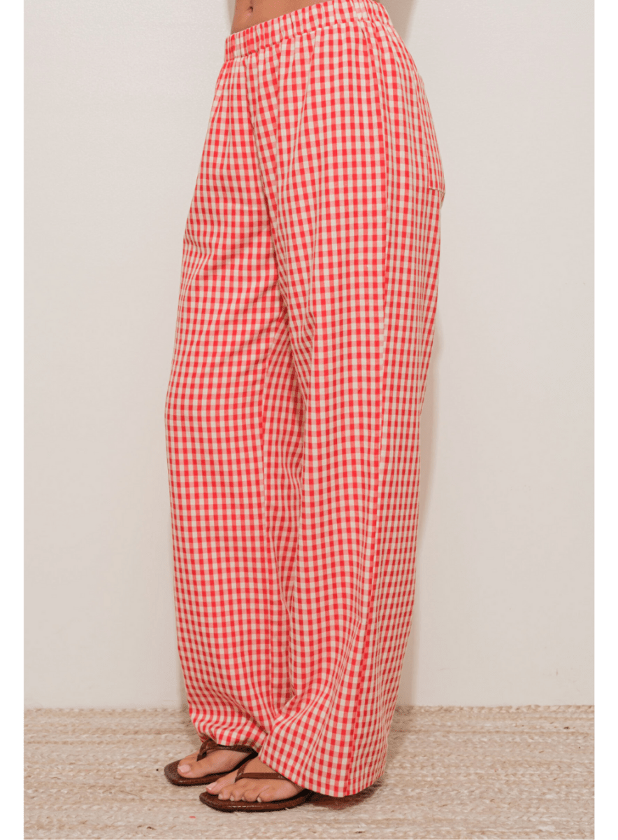 Gingham Relaxed Pants