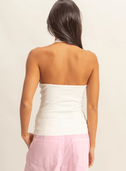 White Halter Top