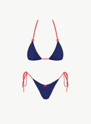 Julia Bikini Set in Navy-Red