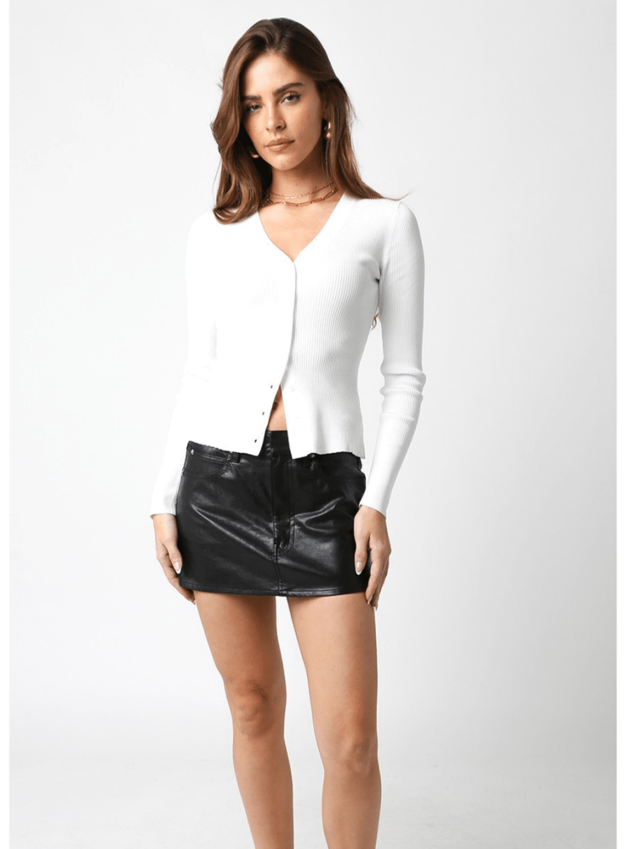 Julie Faux Mini Skirt