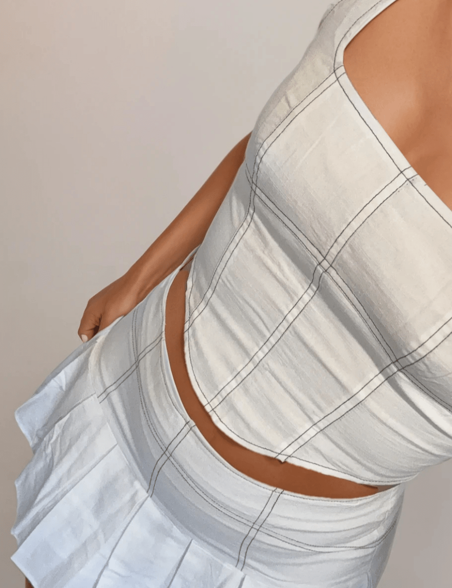 Leni Stitch Skirt | Pleated Style
