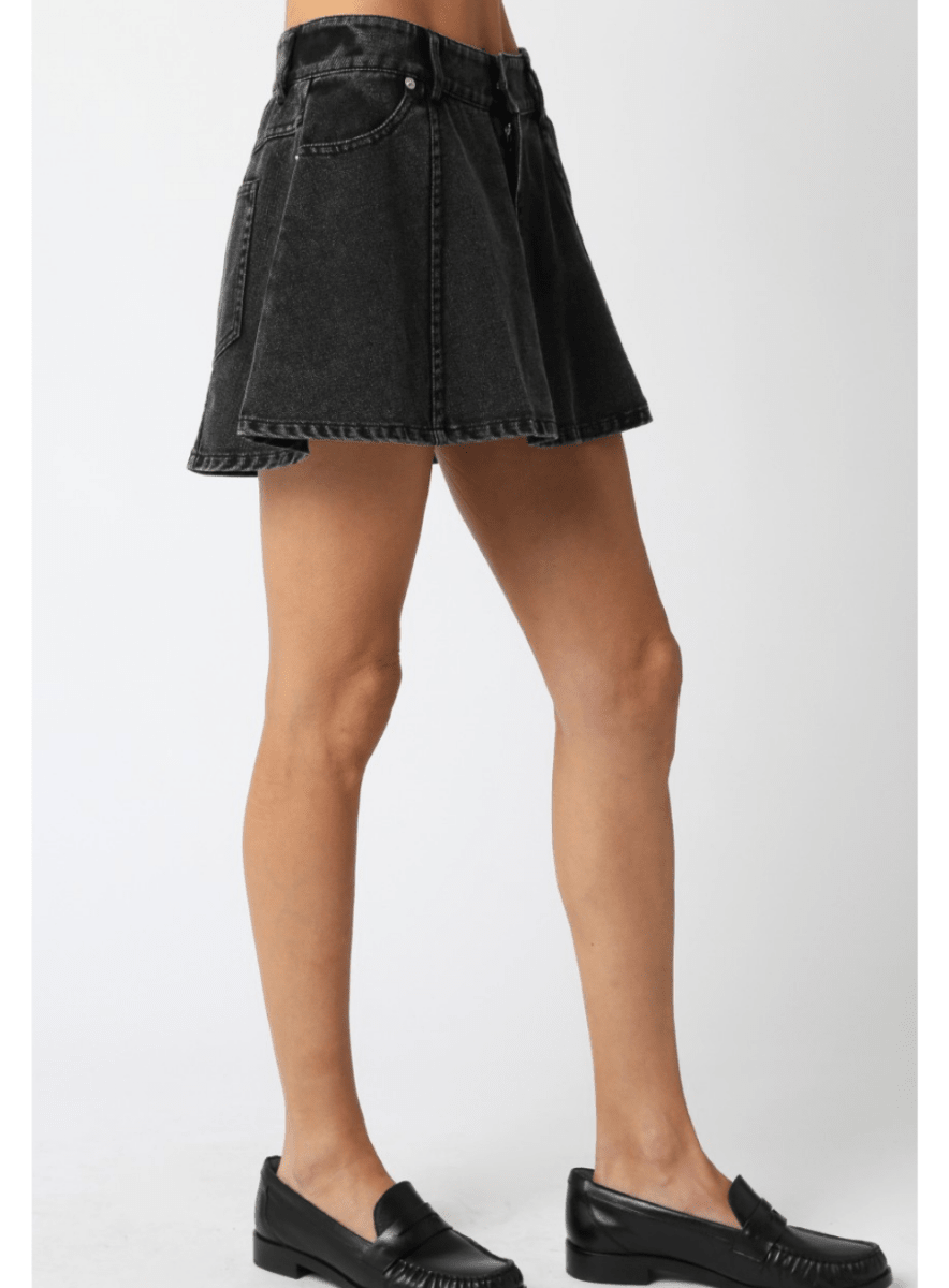 Marie Denim Flare Skirt