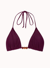 Pami Bikini Top In Burgundy - Highly Praise