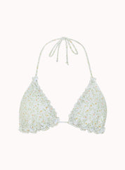 Pandya Bikini Top In Pretty Petal Ivory - Highly Praise