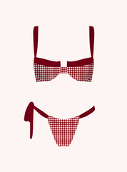 Parker Bikini Set - Red Gingham