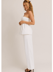 Relaxed Cotton Drawstring Pants