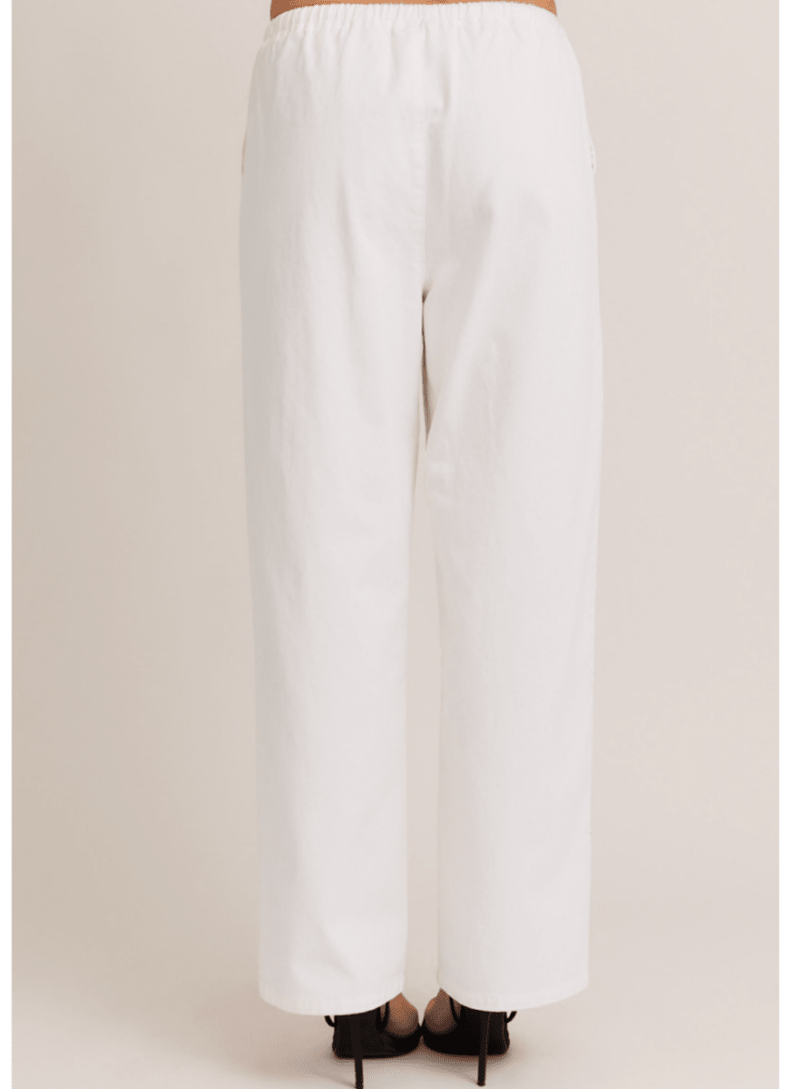 Relaxed Cotton Drawstring Pants