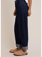 Roll-Up Barrel Jeans