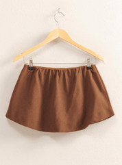 Sand Wash Brown Mid Rise Skort