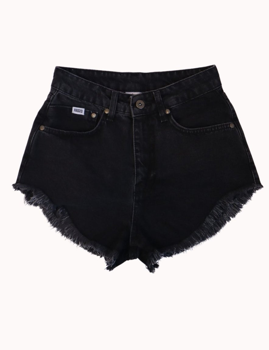 Shortie Shorts In Charcoal - Highly Praise