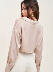 Skye Top in Nude - Highly Praise