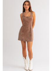 Sleeveless Corduroy Dress - Highly Praise
