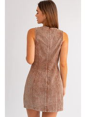 Sleeveless Corduroy Dress - Highly Praise