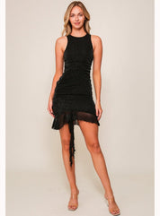 Sparks Fly Mesh Bodycon Dress in Black - Highly Praise