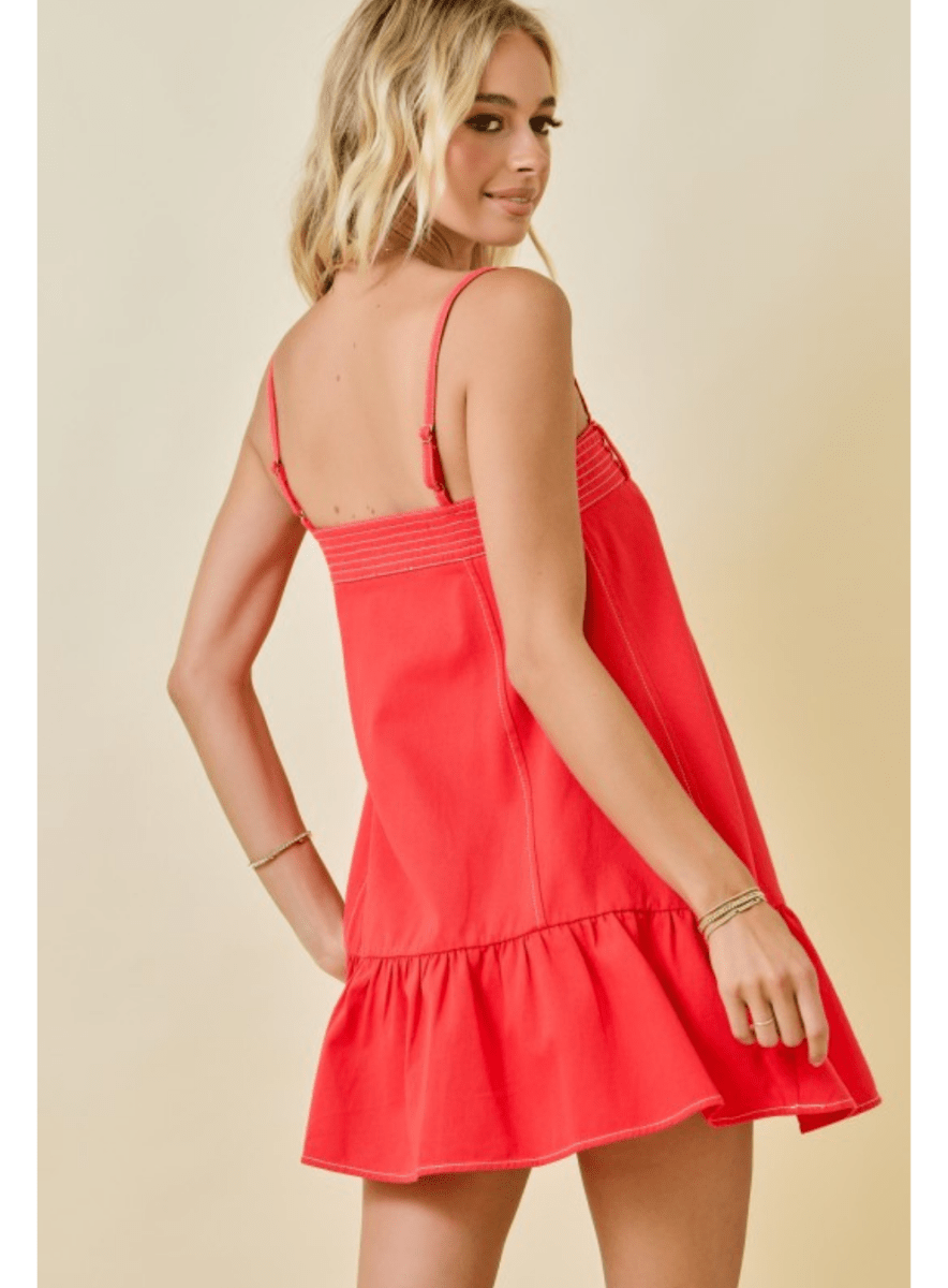 Strawberry Haze Mini Dress