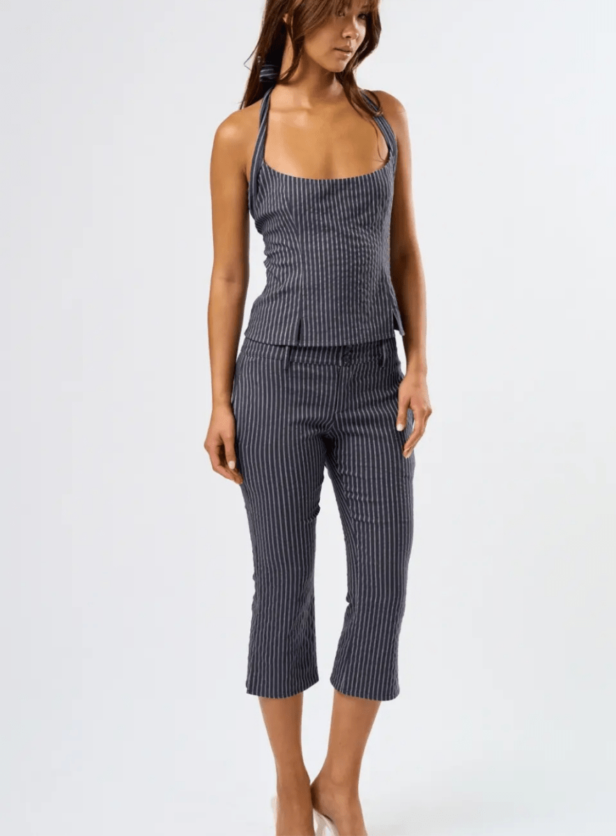 Striped Capri Pants